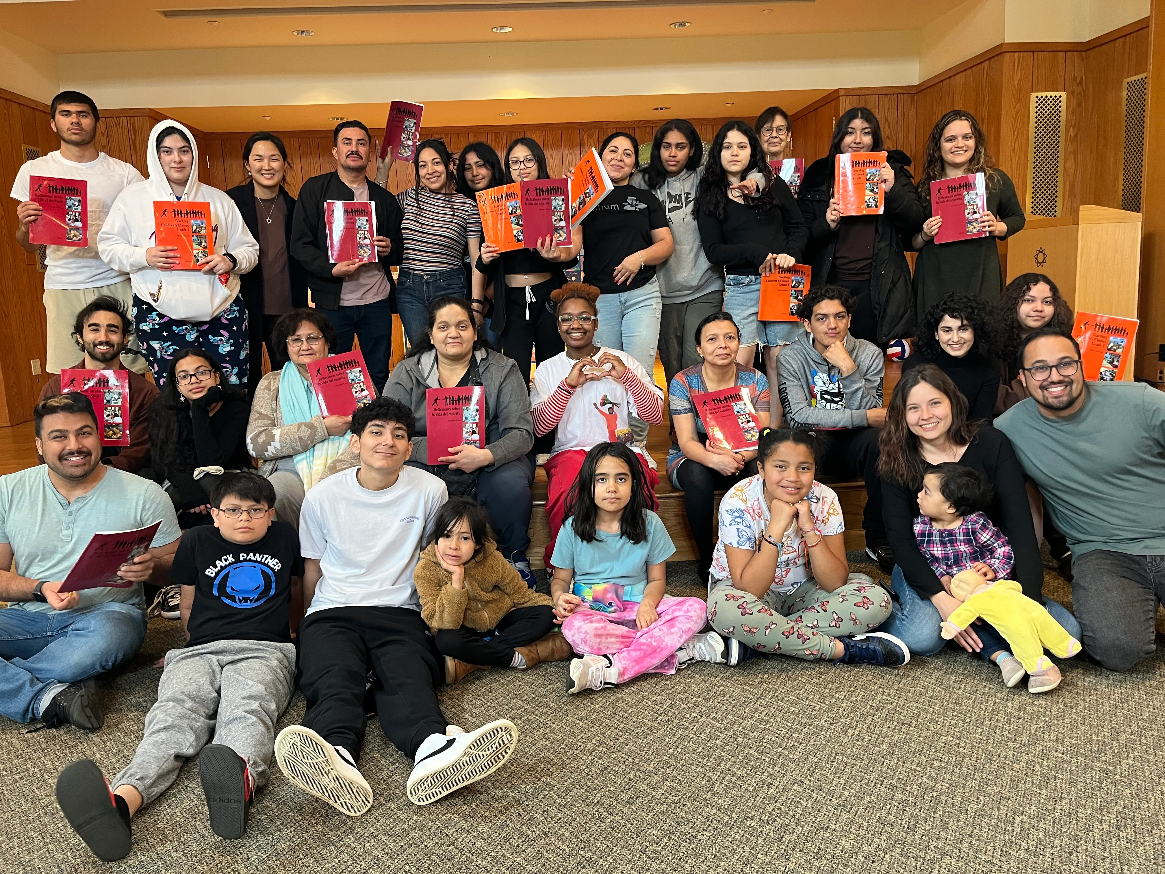Group holding study circle books