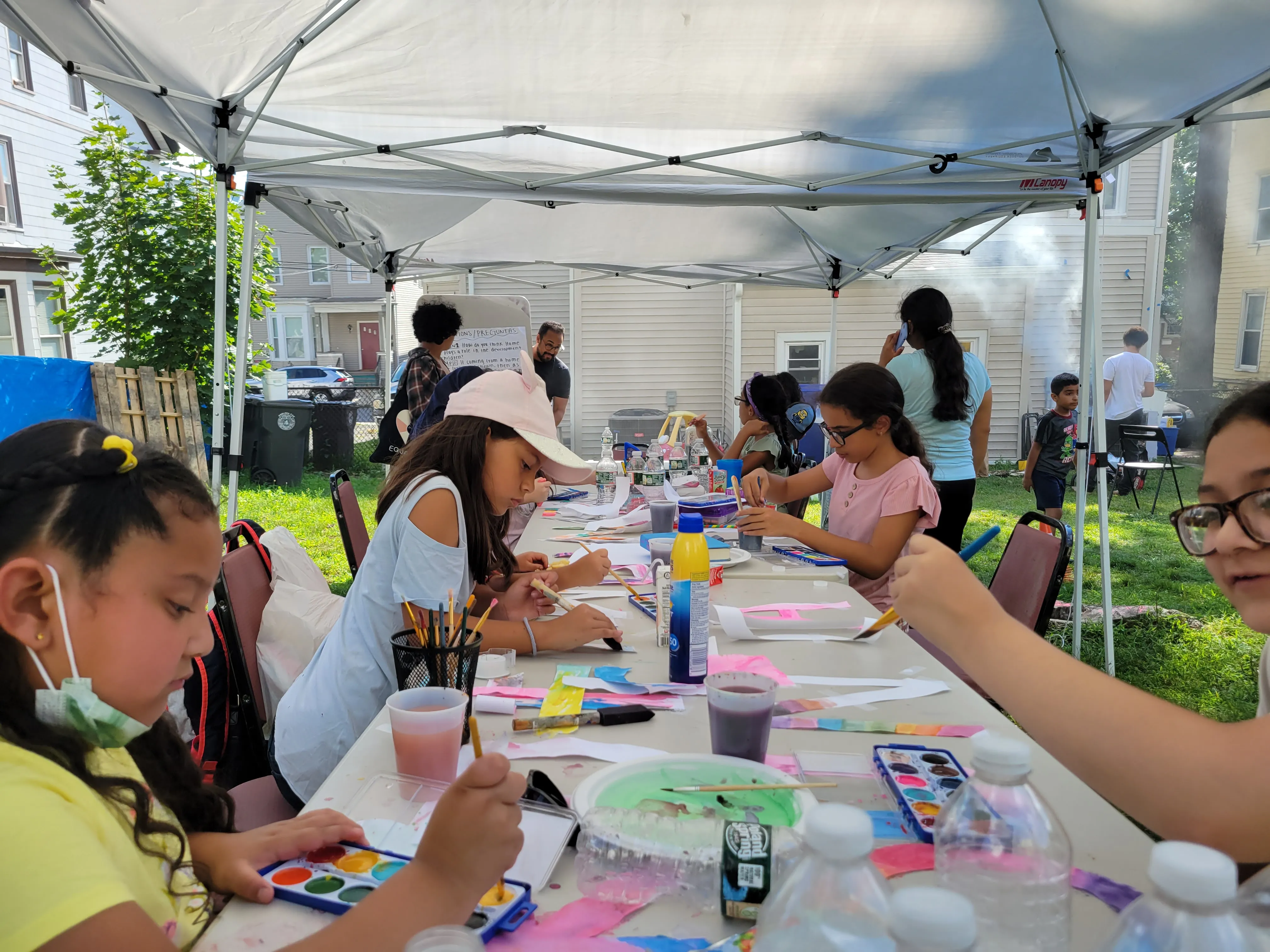 Outdoor art activity, Chelsea Baha'i community