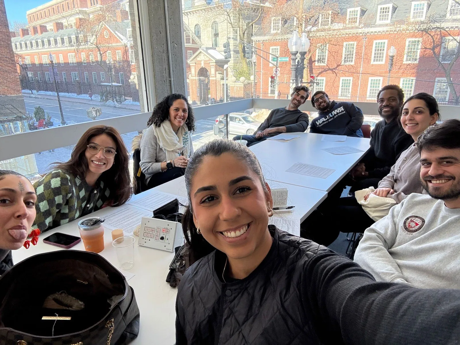 Discussion group near Harvard