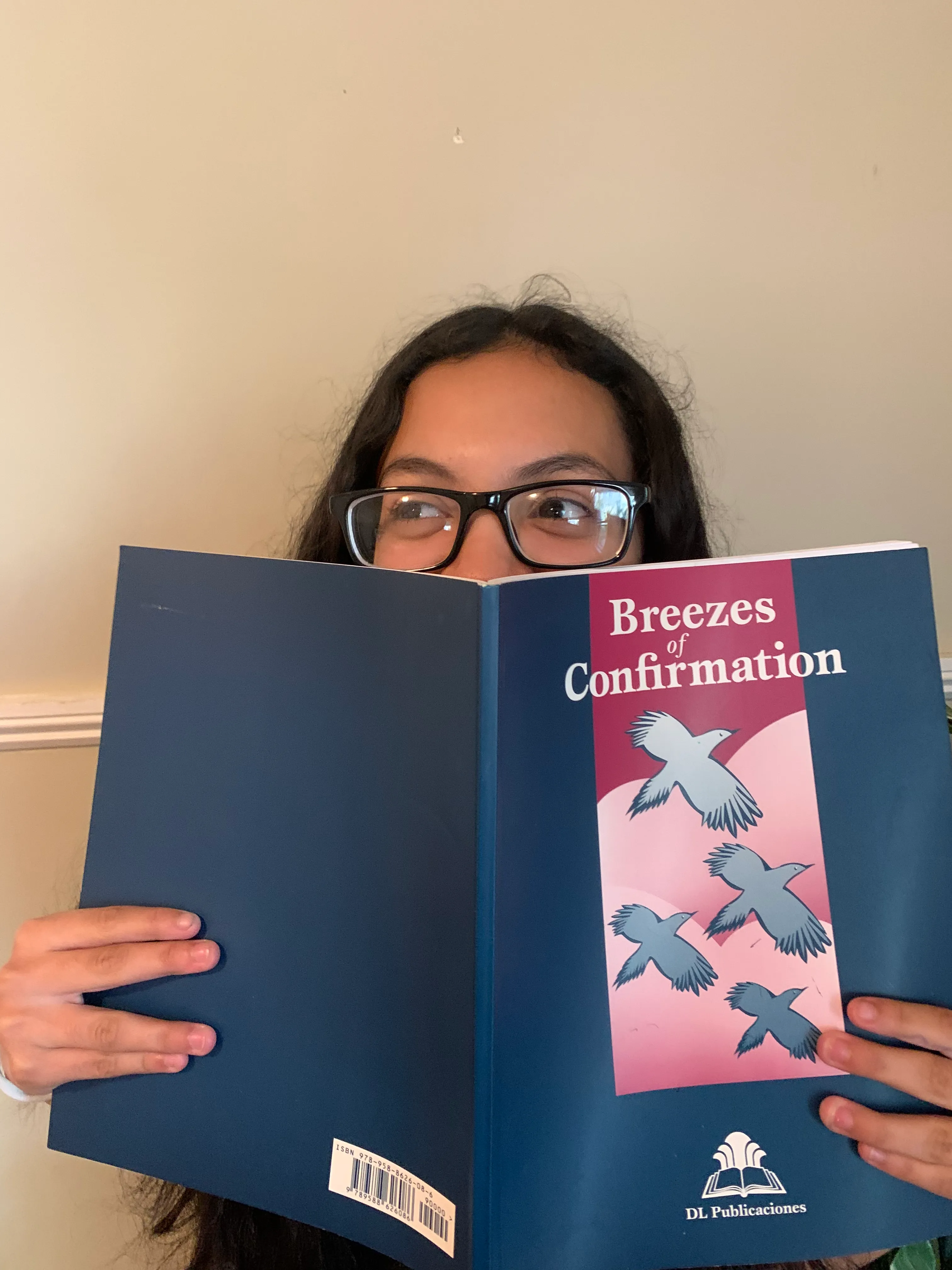 Teen reading during a youth group session