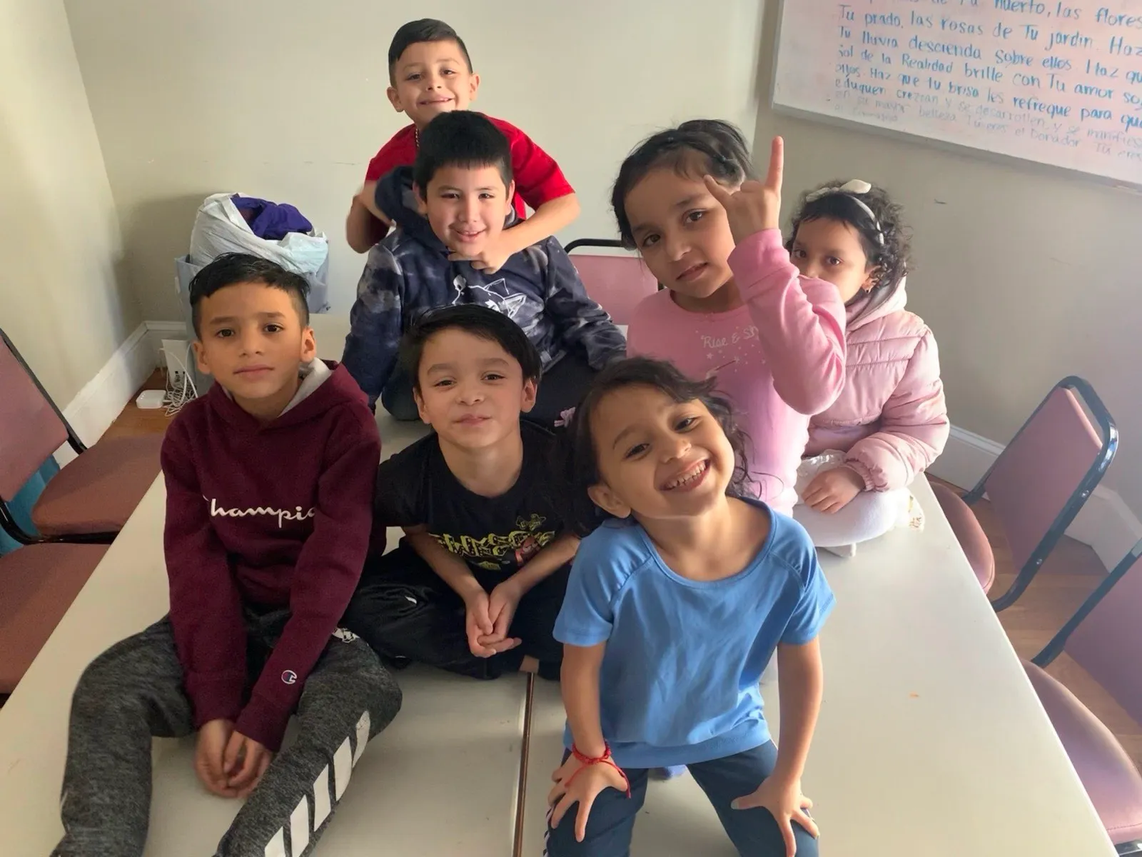 Kids activity during class