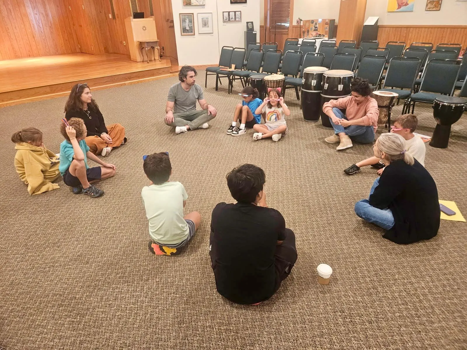 Children in a spiritual habits class