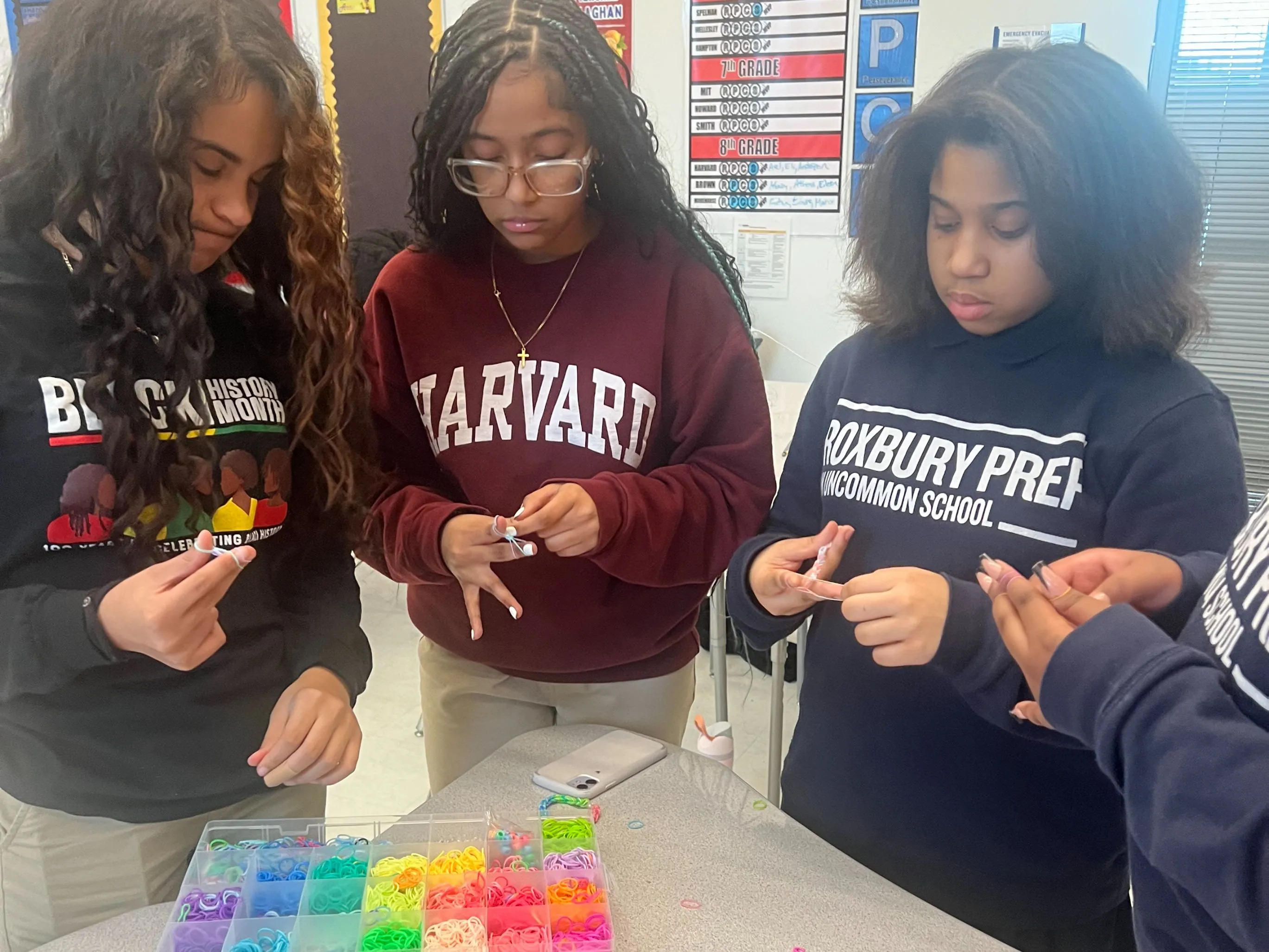 Teens gathered outdoors for a group activity